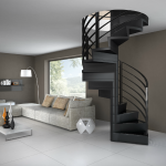 Scale a chiocciola in Legno Modello Smart Square Alfa Scale