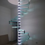 Scala a Chiocciola Reflex Glass Led- Lavorazione