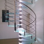 Scala a Chiocciola Reflex Glass Led- Scala terminata