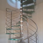 Scala a Chiocciola Reflex Glass Led- completa